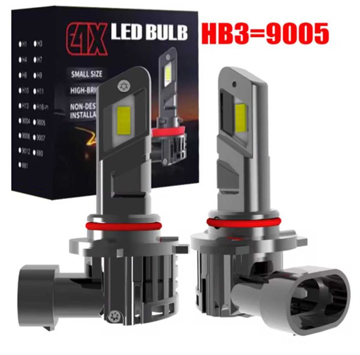 LED Диодни крушки за фарове- 9005/HB3, DC 12V, 10600LM, 6500K.
