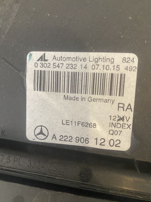 Far Mercedes S klasa w222 Full led ,Мерцедес S класа 222 Фар USA
