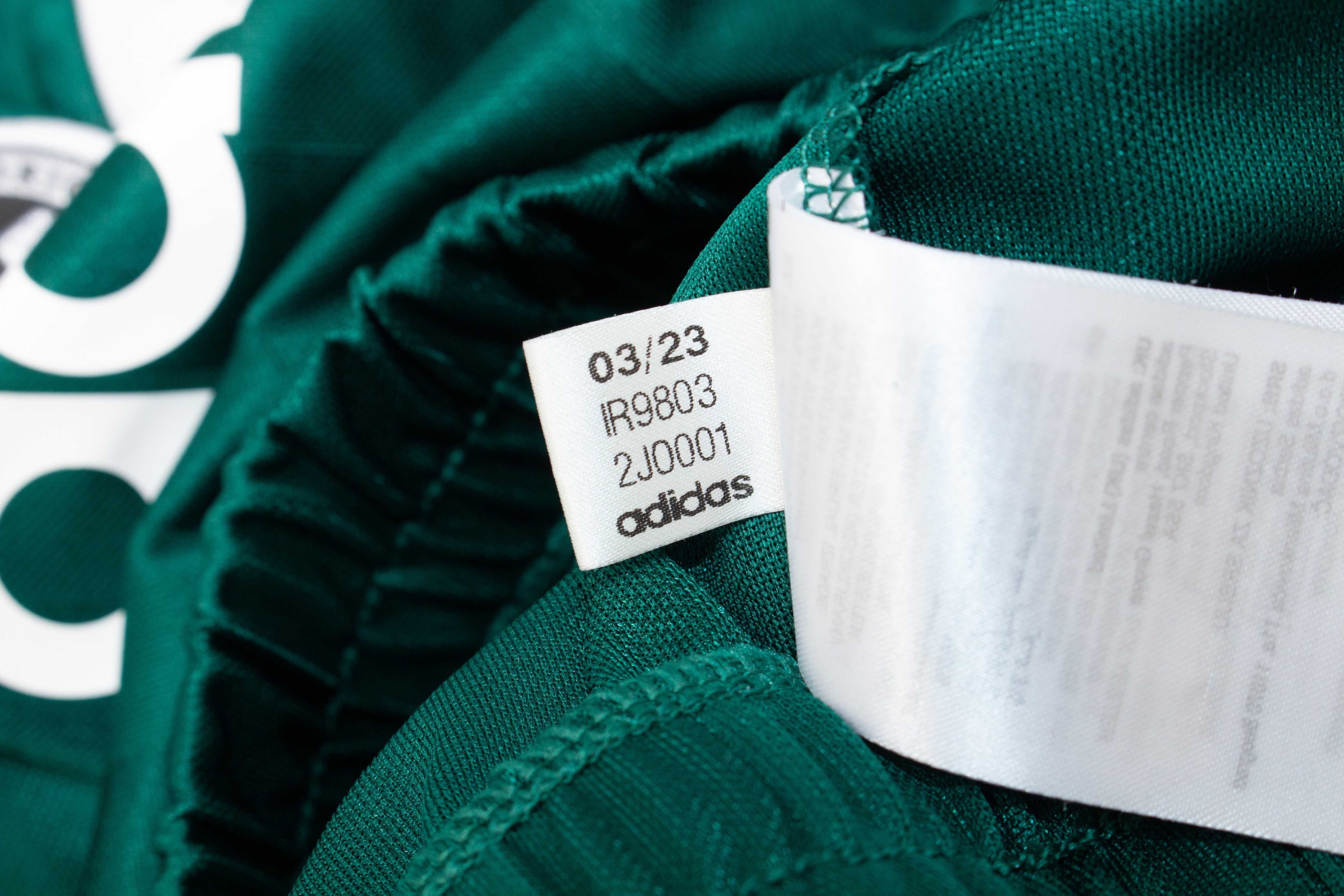 Adidas Originals дамска кроп блуза с дълъг ръкав зелена crop tee S