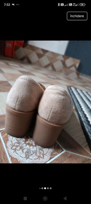 Pantofi din piele întoarsă