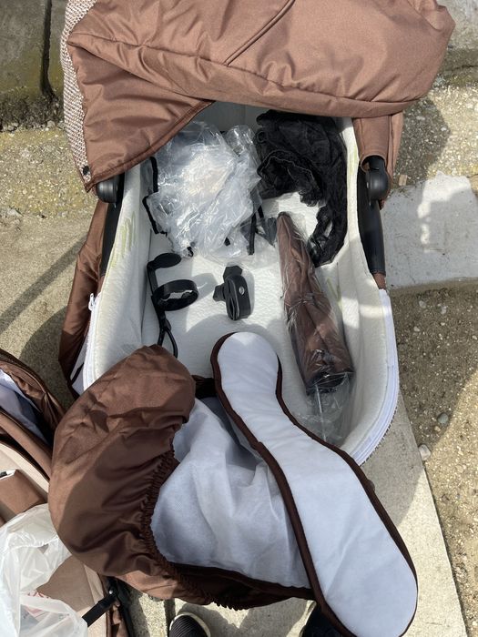 Carucior 3 in 1 Poema Brown - Krausman - Testat ADAC