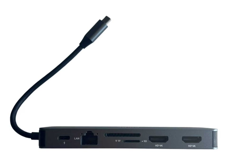 Docking Station USBC, 13 in 1 RikBo, 2x 4k HDMI, 1x TypeC PD Por