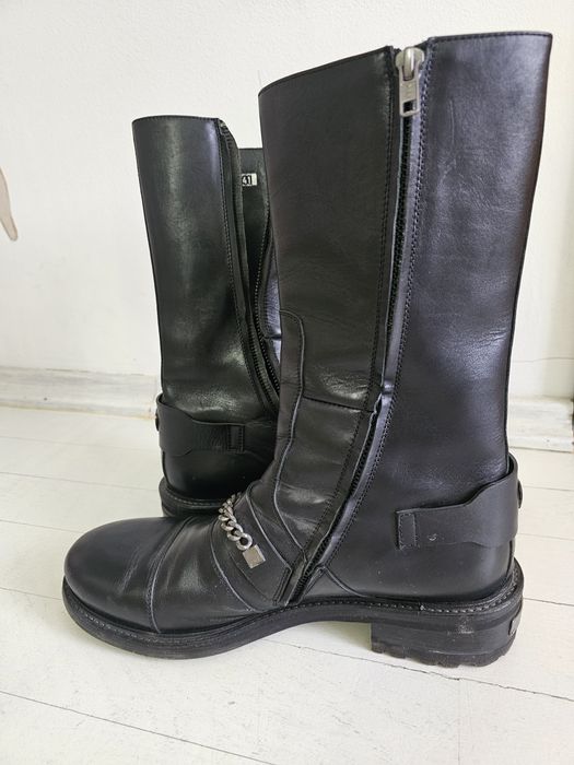 Ghete biker John Richmond din piele