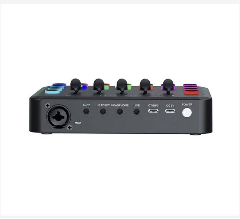 Placa de sunet Mixer audio Studio live profes, cu 5 canale, Bluetooth