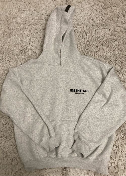 Essentials hoodie сиво