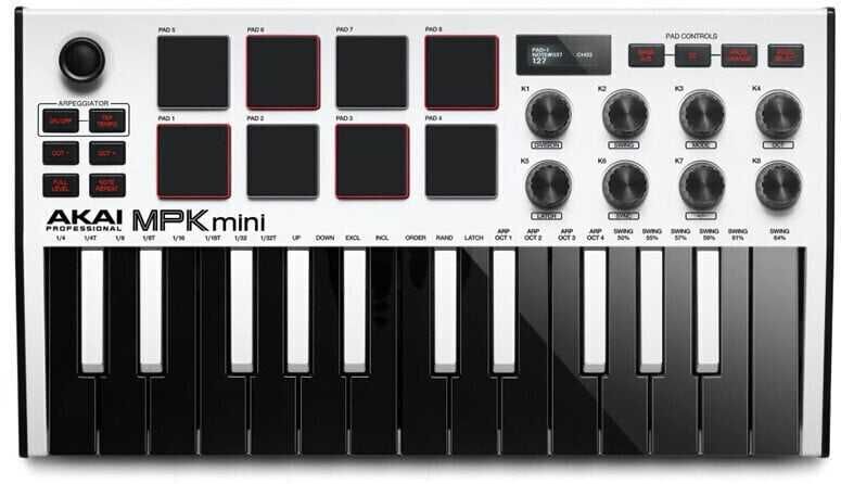 Akai MPK mini MK3 Миди клавиатура White