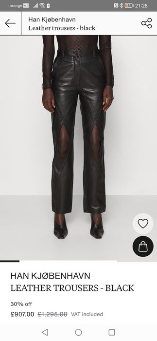Pantaloni piele naturala Han kjobenhavn