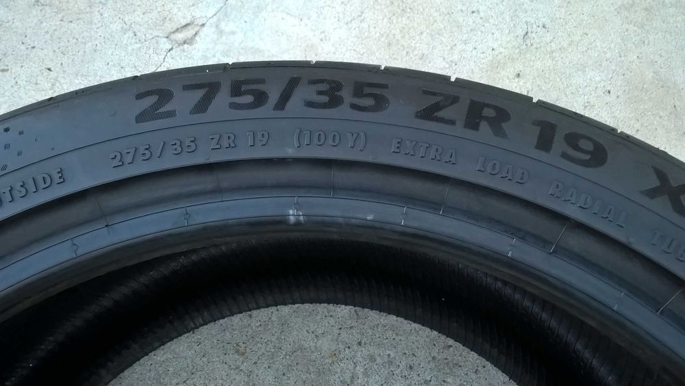 O anvelopa vara 275 35 19 continental sportcontact 6 cu 7,3 mm 2021