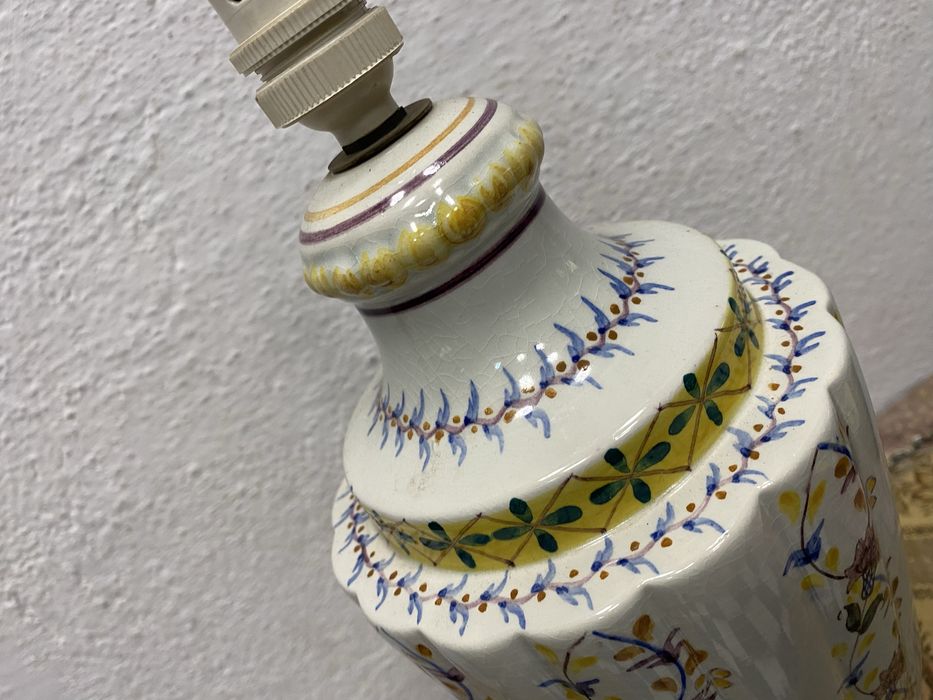 Голяма италианска лампа от порцелан