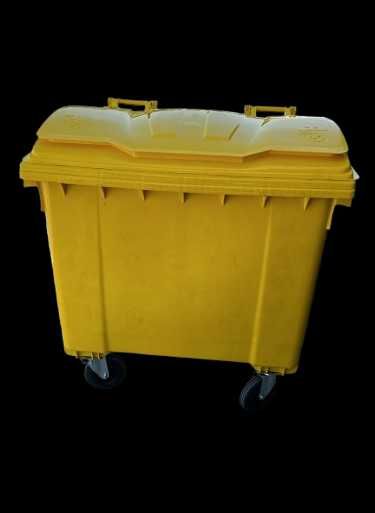 Pubelă de gunoi galbena cu capac– 1100 litri