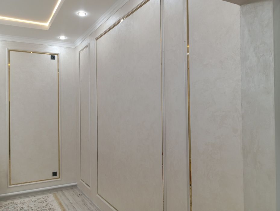 Поклейка обоев. Обой жабыстырамыз