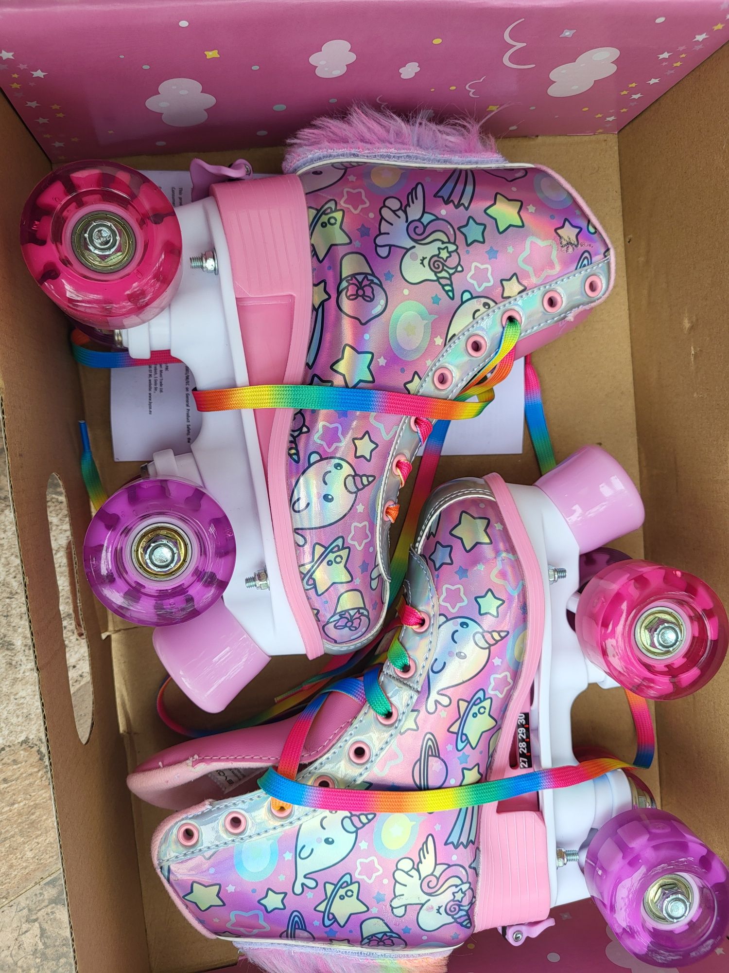 Регулируеми ролкови кънки Unicorn XS (27-30)