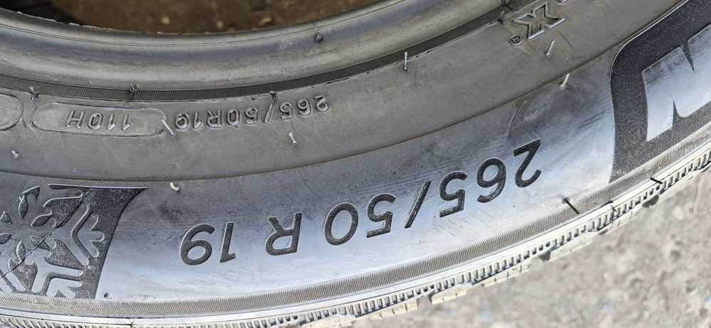 4 anvelope iarna runflat Michelin 265/50/19,dot 2022.Pret pe bucata
