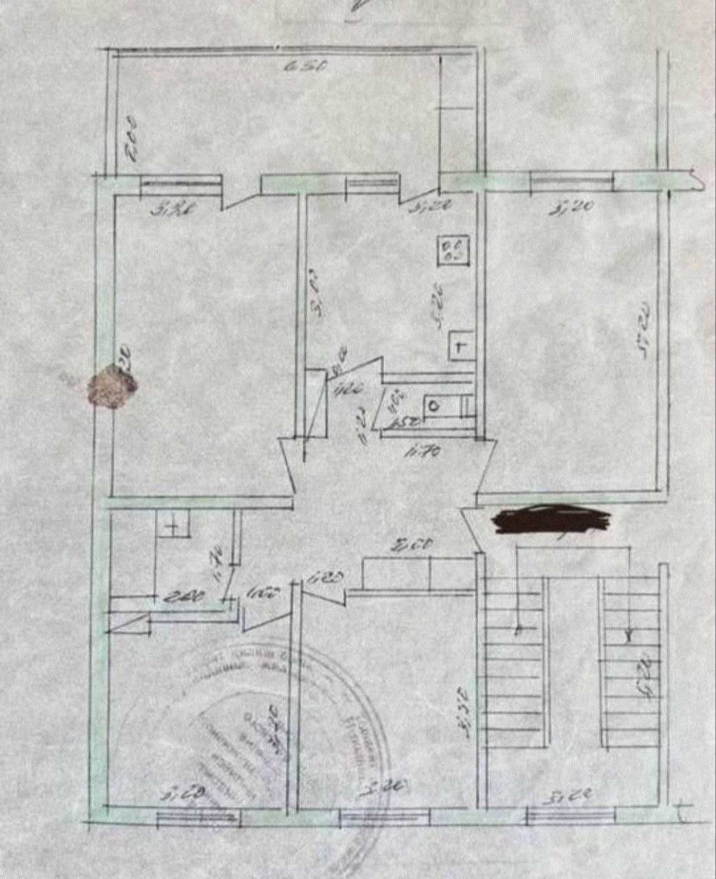 СРОЧНО Госпитальный 4комн/5/9 94 м² ор-р Макро