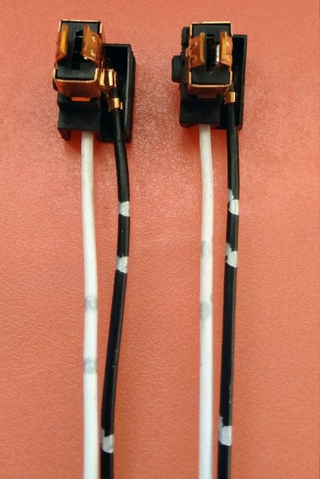Set 2 mufe / soclu pentru bec H1, model cu 2 fire