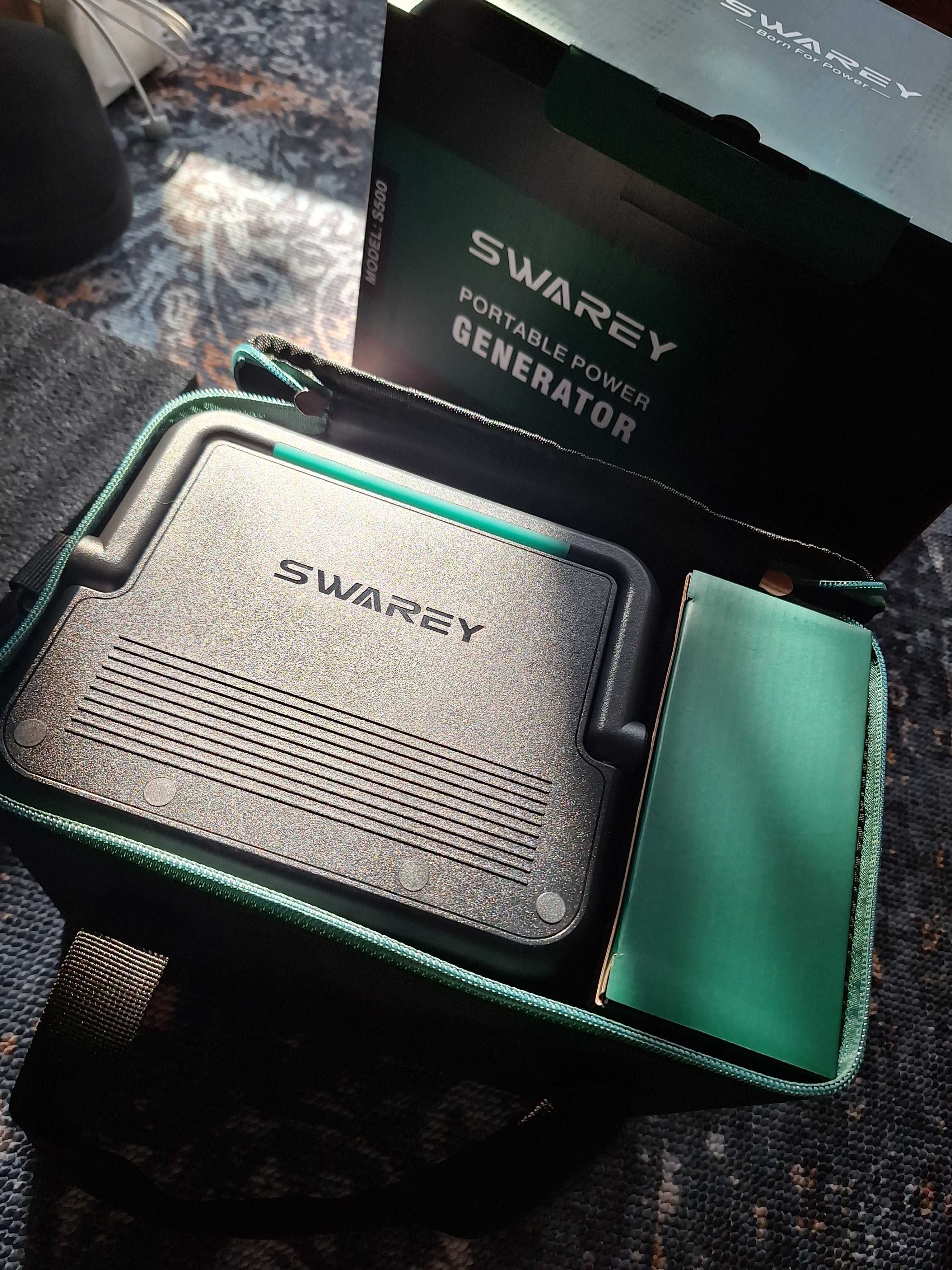 SWAREY портативен генератор 500W с изход за контакт, USB, запалка и др
