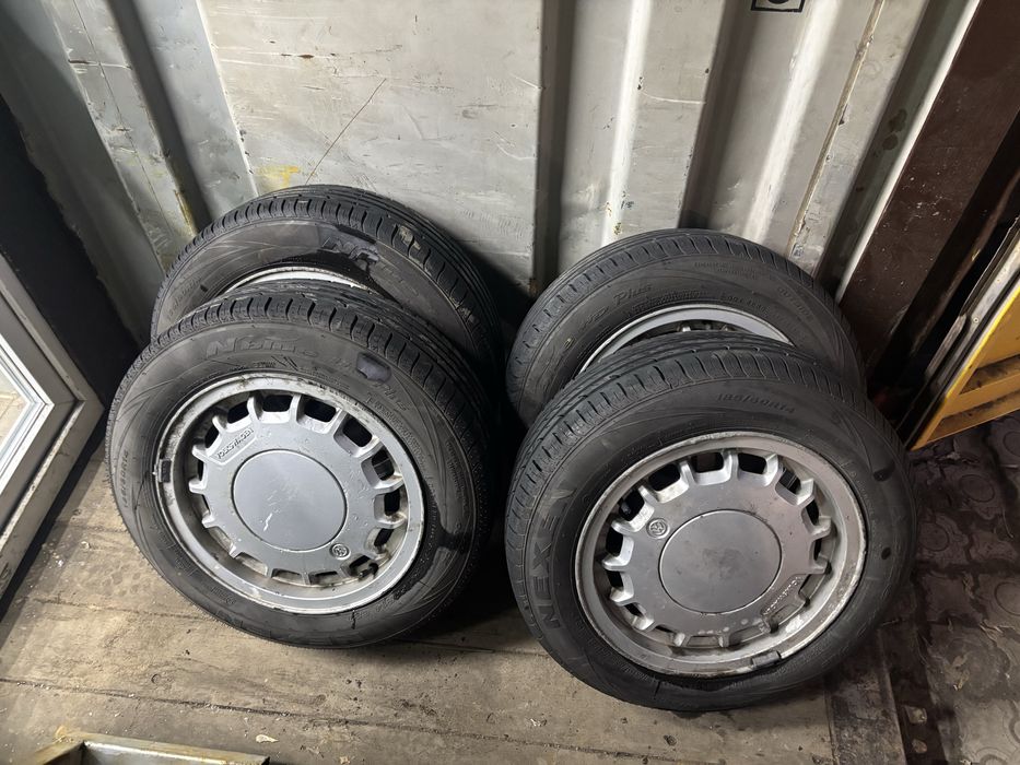 185/60R14, летние шины+ диски на гольф
