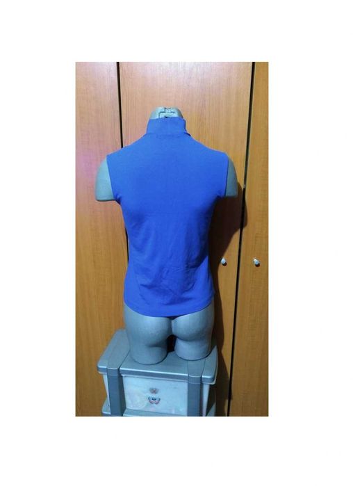 Maleta/ Bluza M&S albastra pe gat fara maneci, M