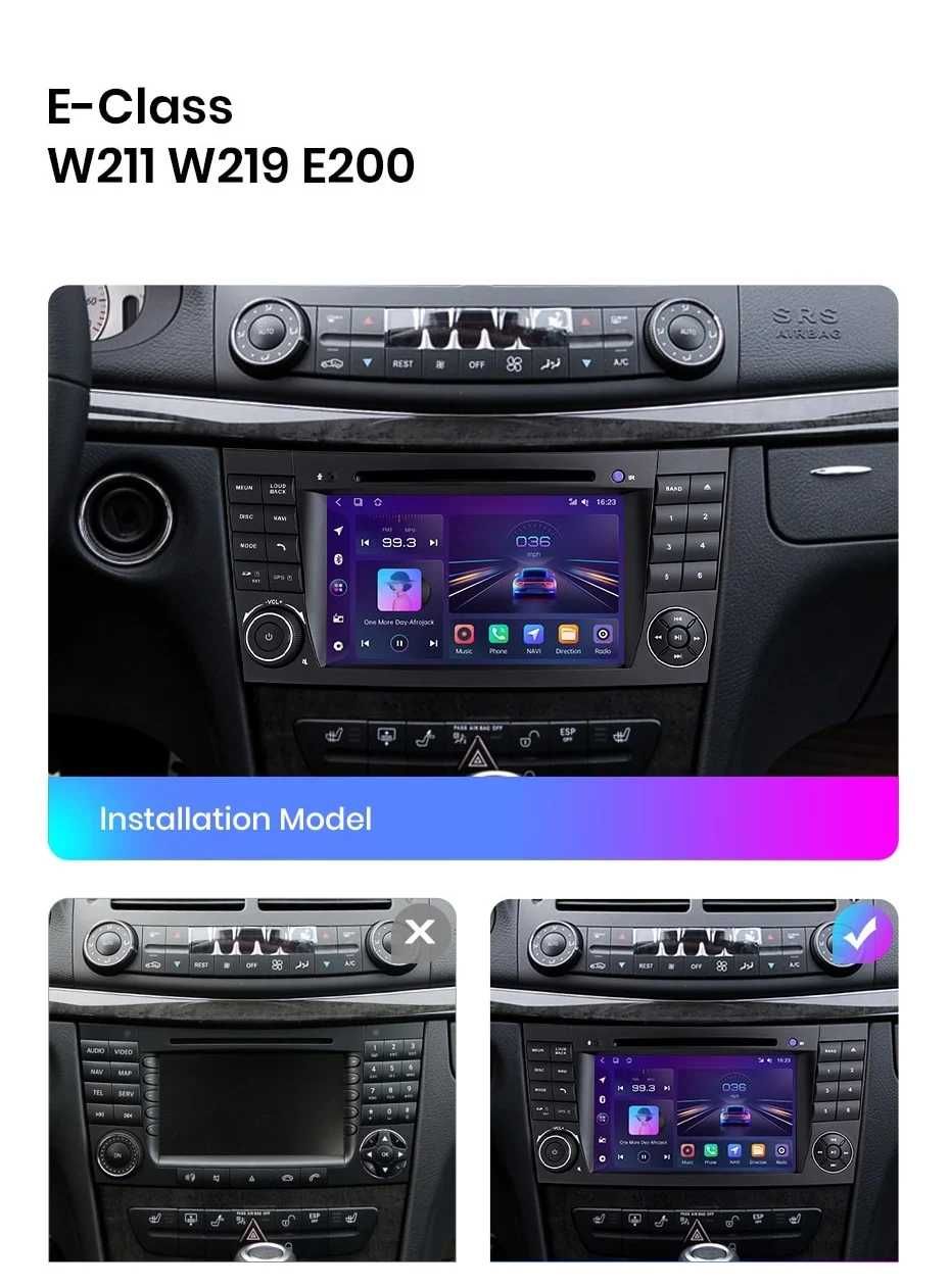 Navigatie Dedicata Mercedes E W211/CLS W219,Android 7Inch, 2GB RAM