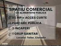 Spatiu Comercial stradal, RENOVAT nou, 85 mp, 2 intrari, Curte |VIDEO