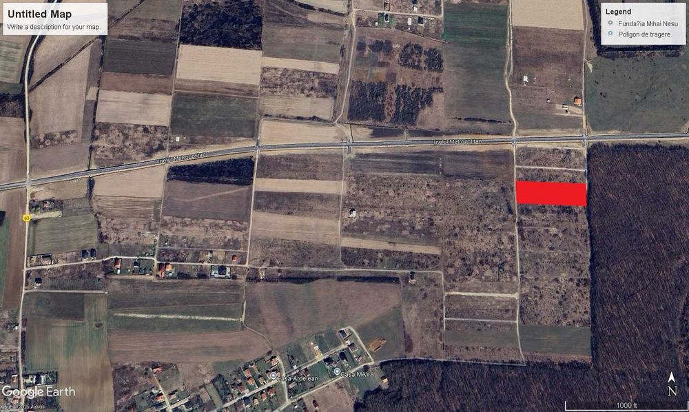 Teren 5 755 mp intravilan de vanzare urgent 8 Euro per metru patrat