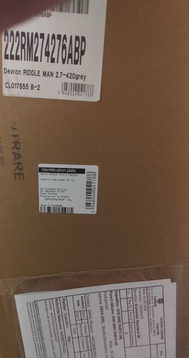 Bicicleta MTB Devron 2.7, 27.5 inchi, marime S, gri