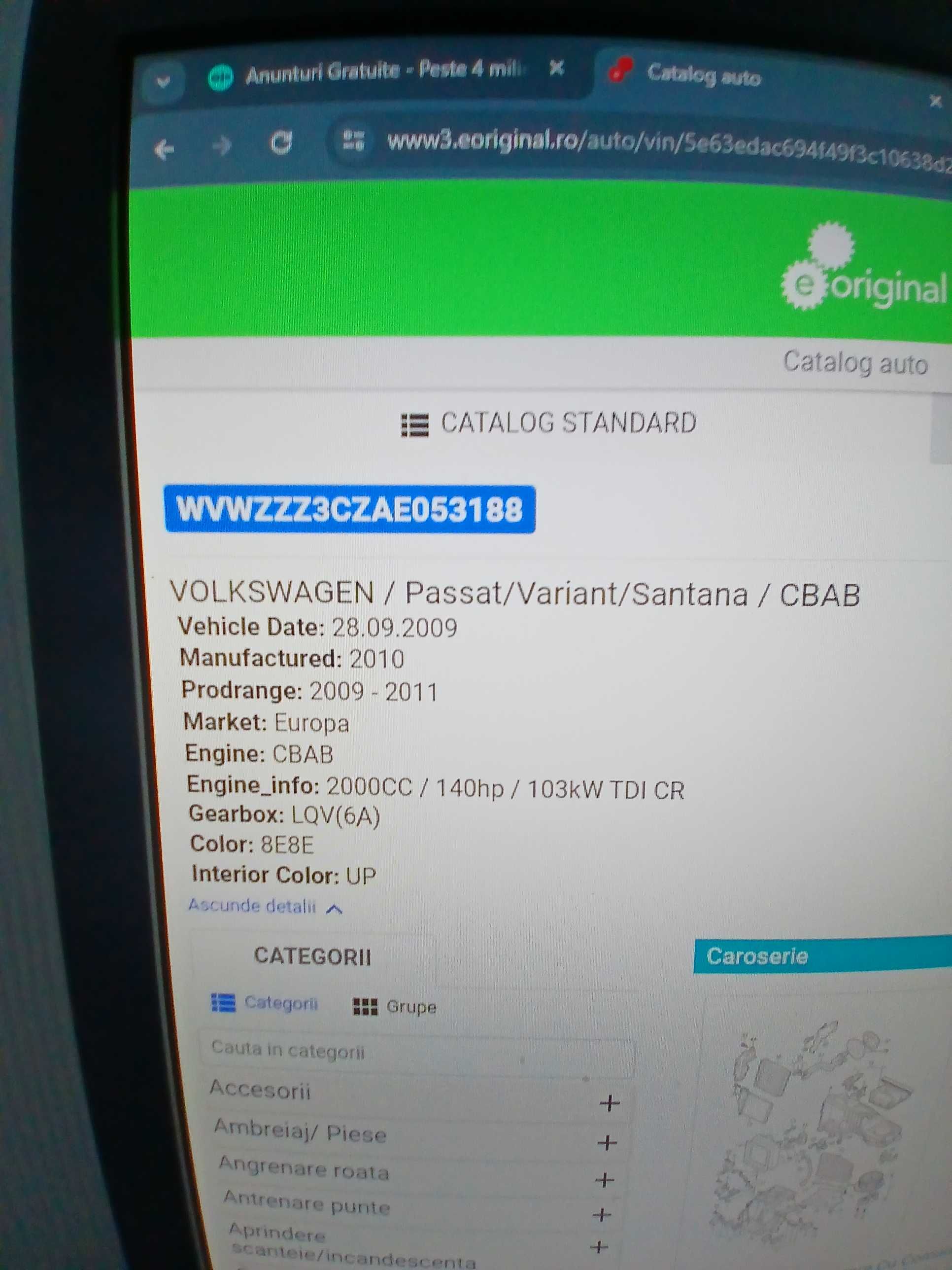 Dezmembrez VW passat b6