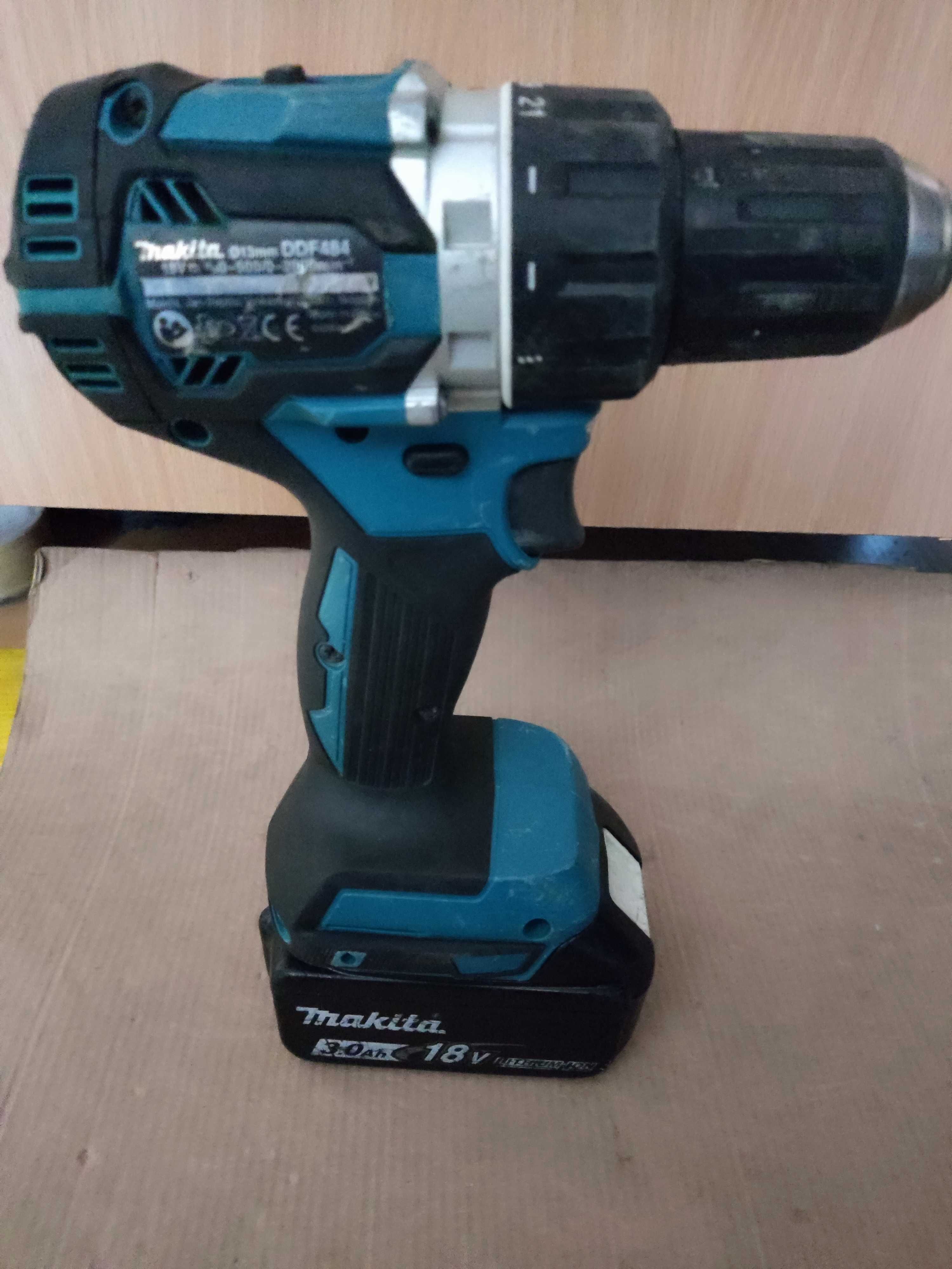 Makita DDF484 brushless, fara perii baterie 18v 3.0Ah