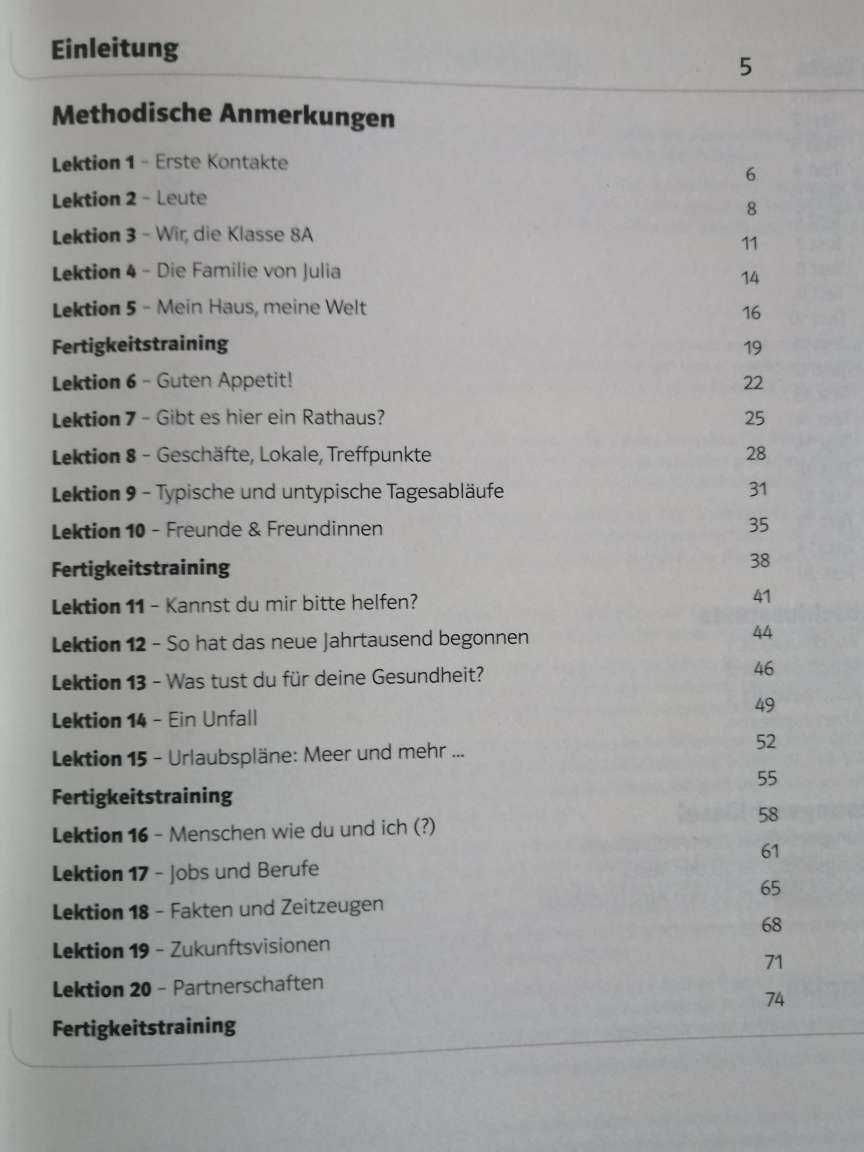 Книга 1 и 2 за учителя по немски език за 8 клас - А1, А2 и В1