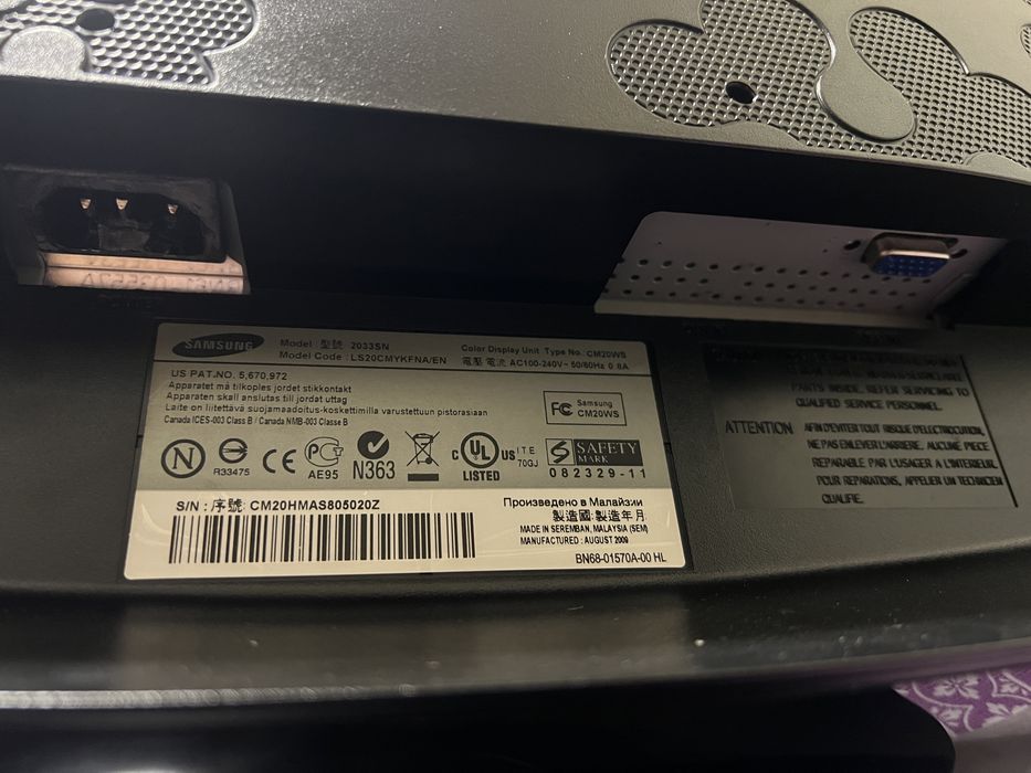 Vand unitate +monitor