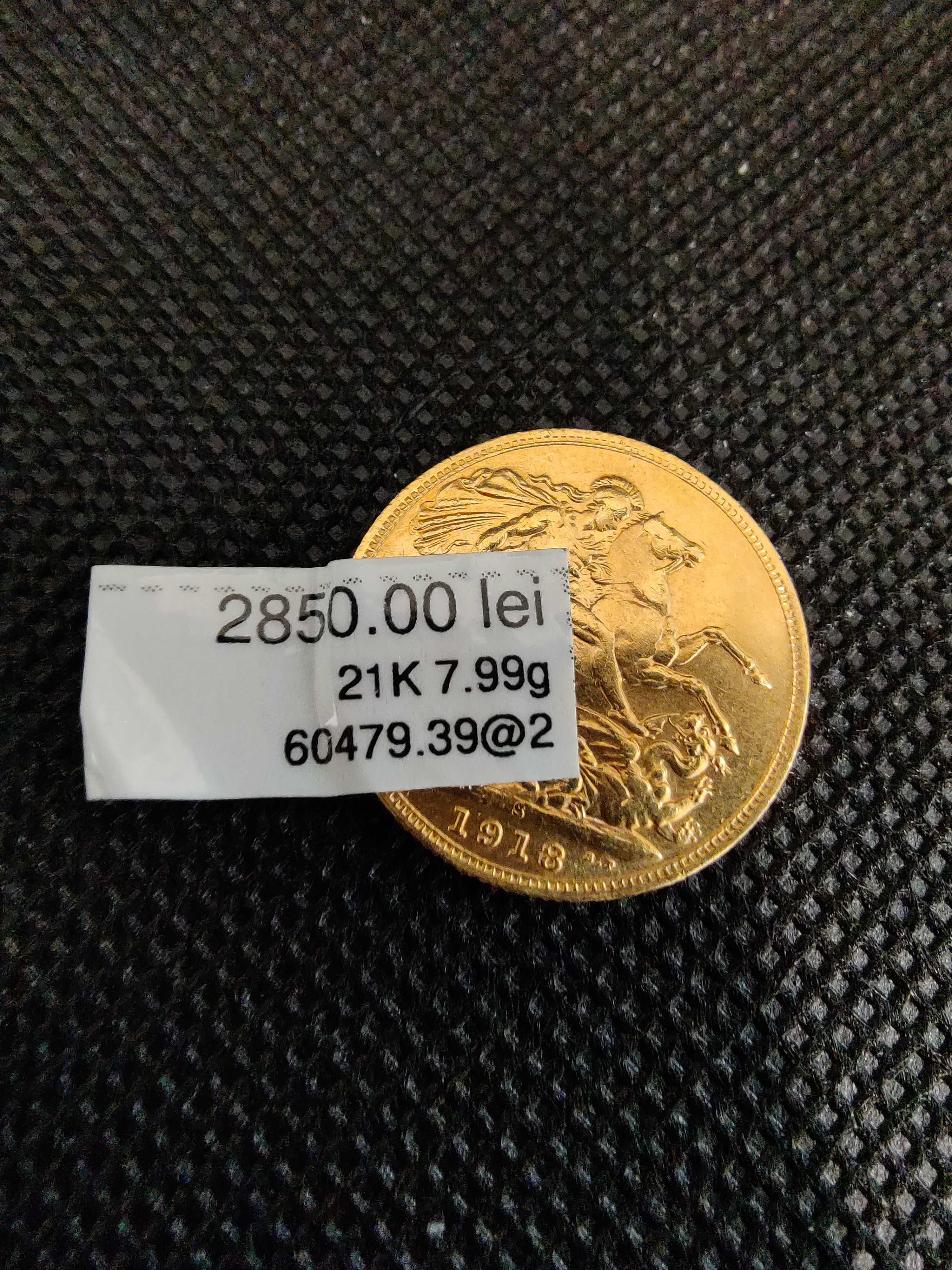 (Ag43) Moneda de schimb aur, 21K (2850 lei)