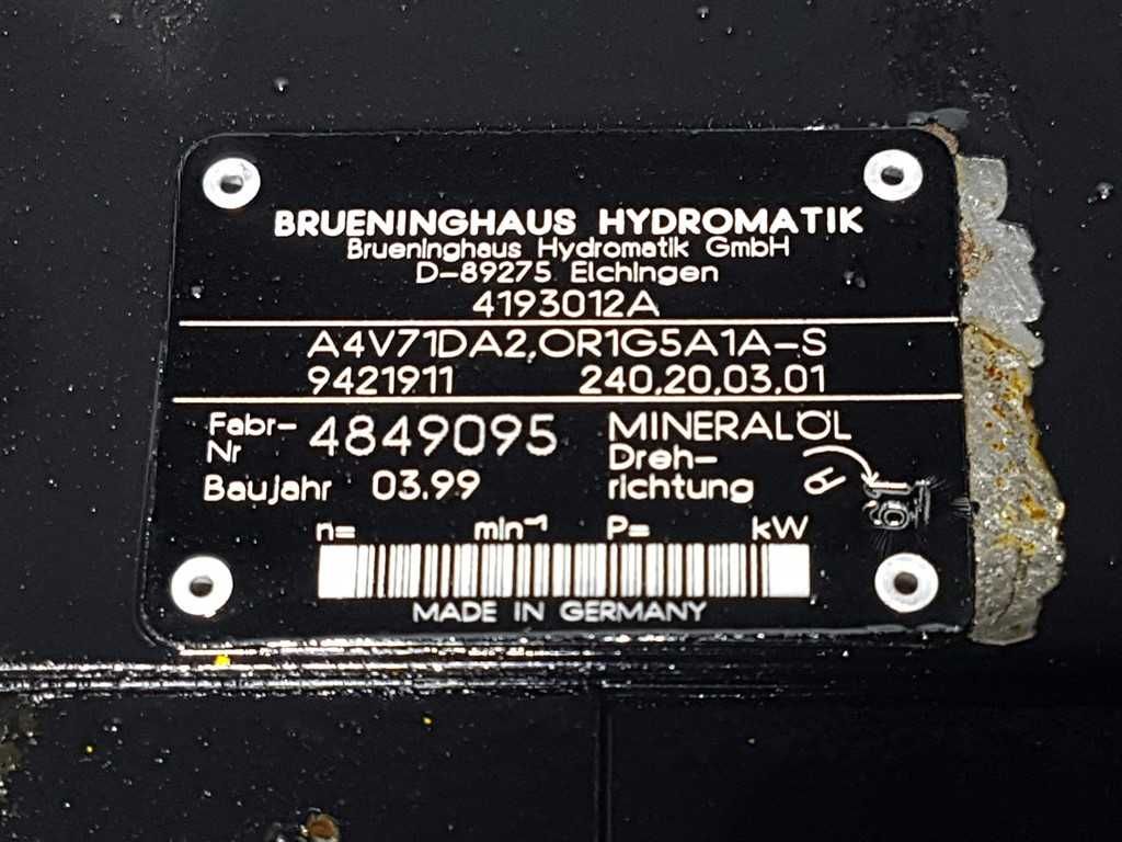 Pompa hidraulica Hydromatik A4V71DA2 240.20.03.01  9421911 Second