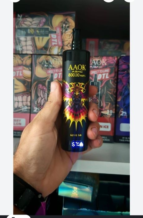 Vape 80.000 Puffs Narghilea Abur Mult Display Reincarcabil