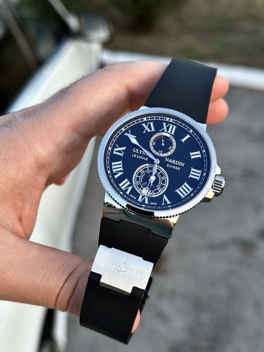 Ulysse Nardin Le Locle Black Dial Rubber