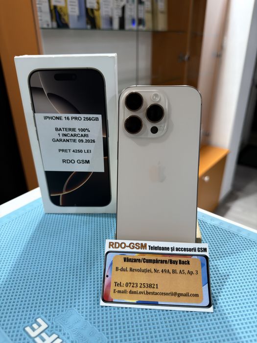 Iphone 16 Pro 256gb Neverlock/Garantie/Nou