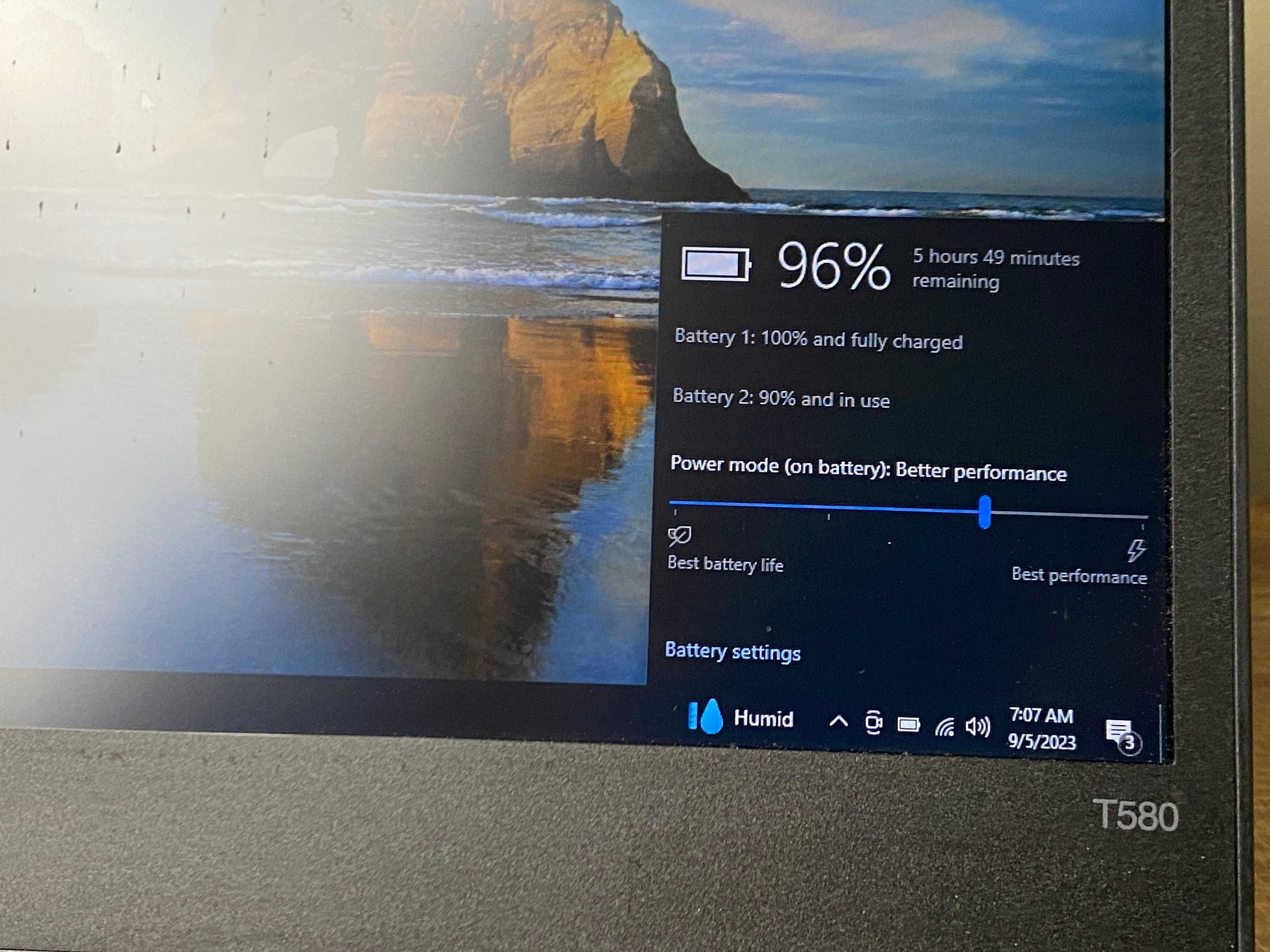 Лаптоп Lenovo Thinkpad 15,6" T580 i5-8250U/8GB/256GB NVMe/FULLHD