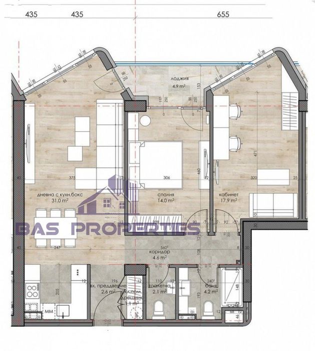 Продава се Тристаен апартамент в София, Дружба 2 - 111 кв.м за 2850 €/кв.м - Снимка #8