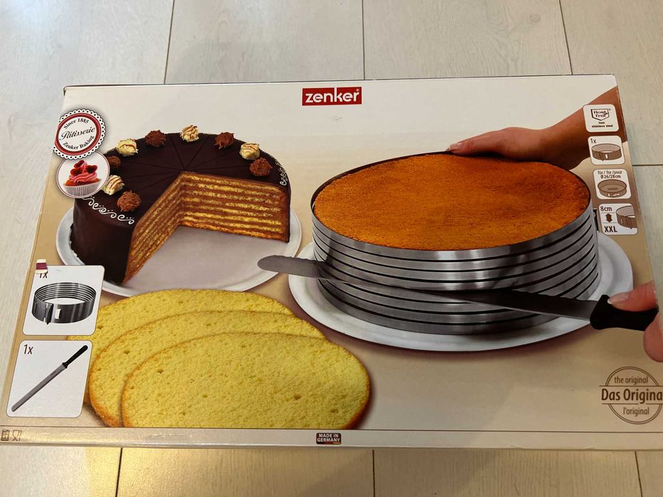 Șablon tăiere tort, ajustabil Zenker 26-28 cm