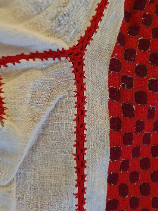 Costum Rucar/Muscel cu fir metalic (Camasa cu fir Rucar)