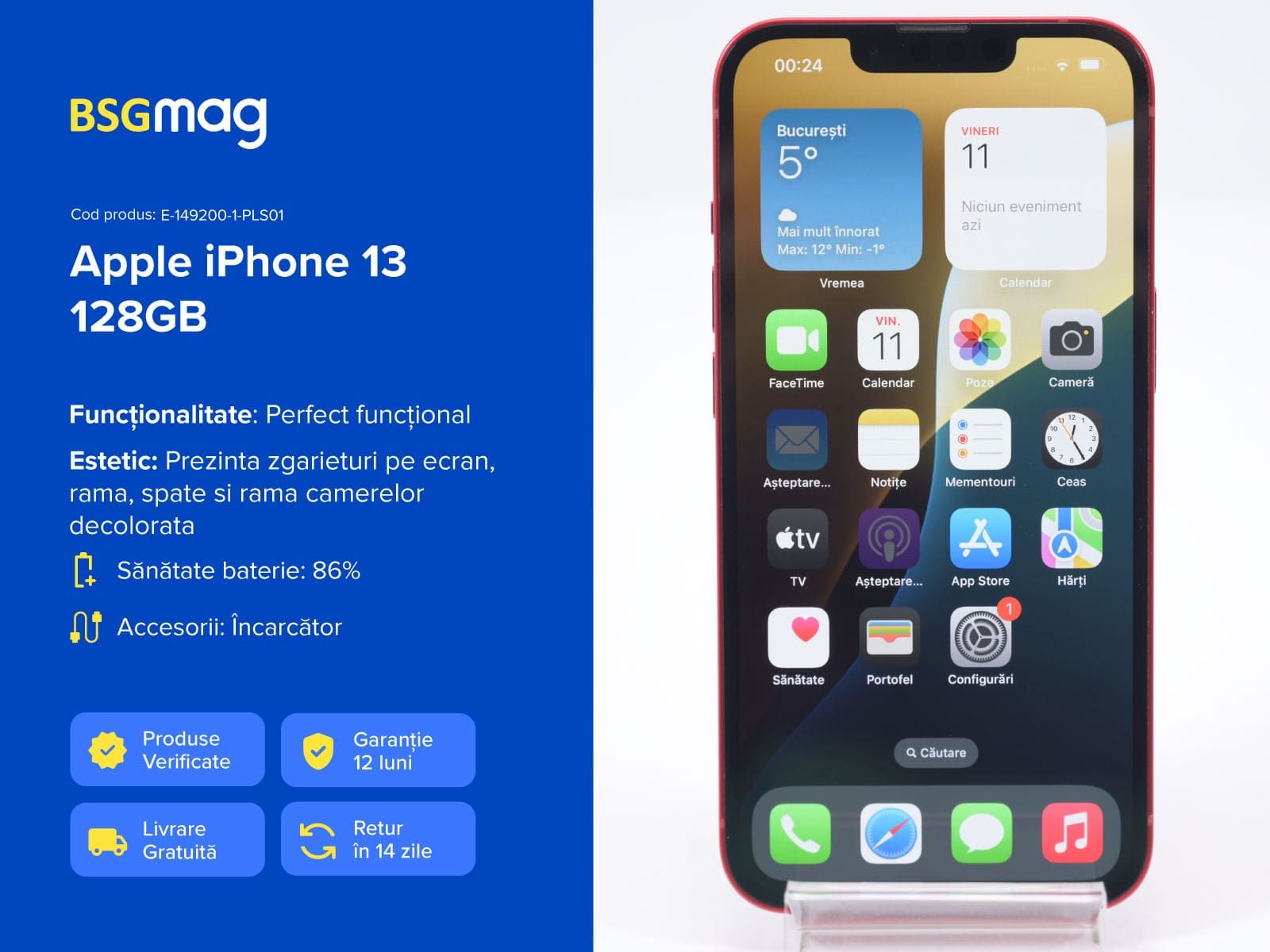 Telefon Apple iPhone 13 128GB - BSGmag