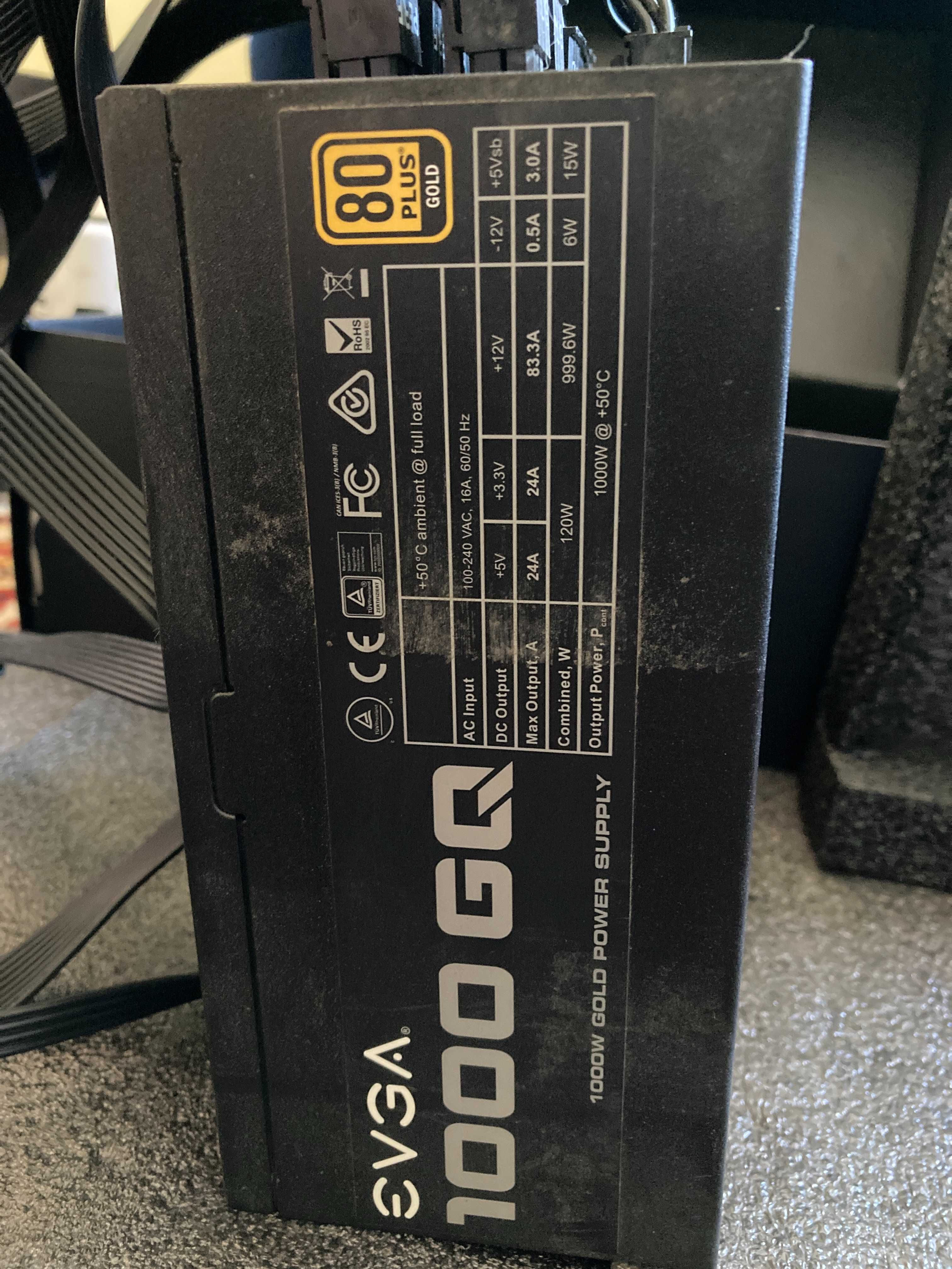 Модулно захранване EVGA 1000GQ 80Plus Gold - 1000W