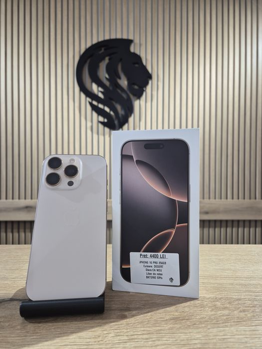 iPhone 16 Pro 256gb Desert Neverlocked Bat 93%/Fact+Garantie