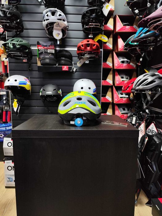 Casca Force LARK Pentru Copii FLUO/ALBASTRU M (54-58 CM)