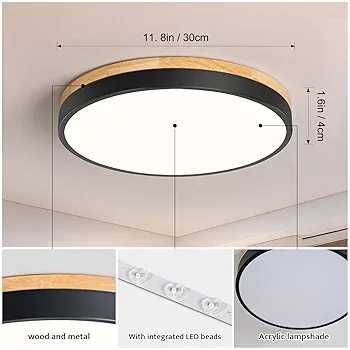 Plafoniera, aplica numeroase modele imitație lemn sau simple cu led