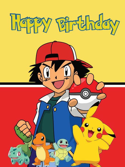 Постер от винил за рожден ден Покемон/Pokemon
