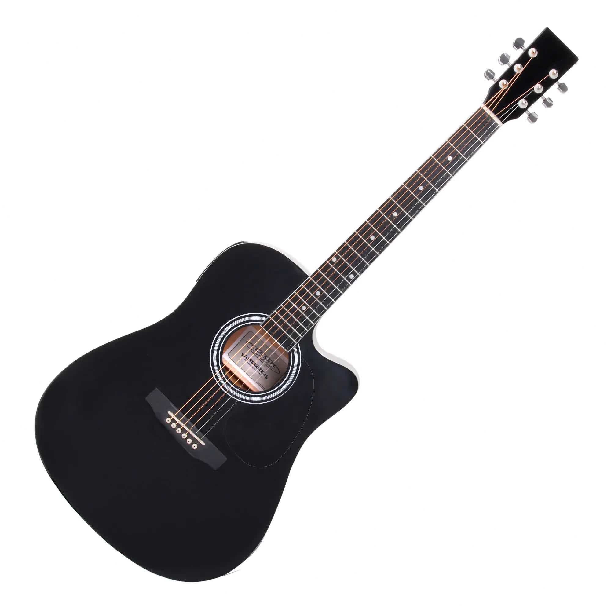 Set chitara electro-acustica acordor integrat Classic Cantabile WS10BK