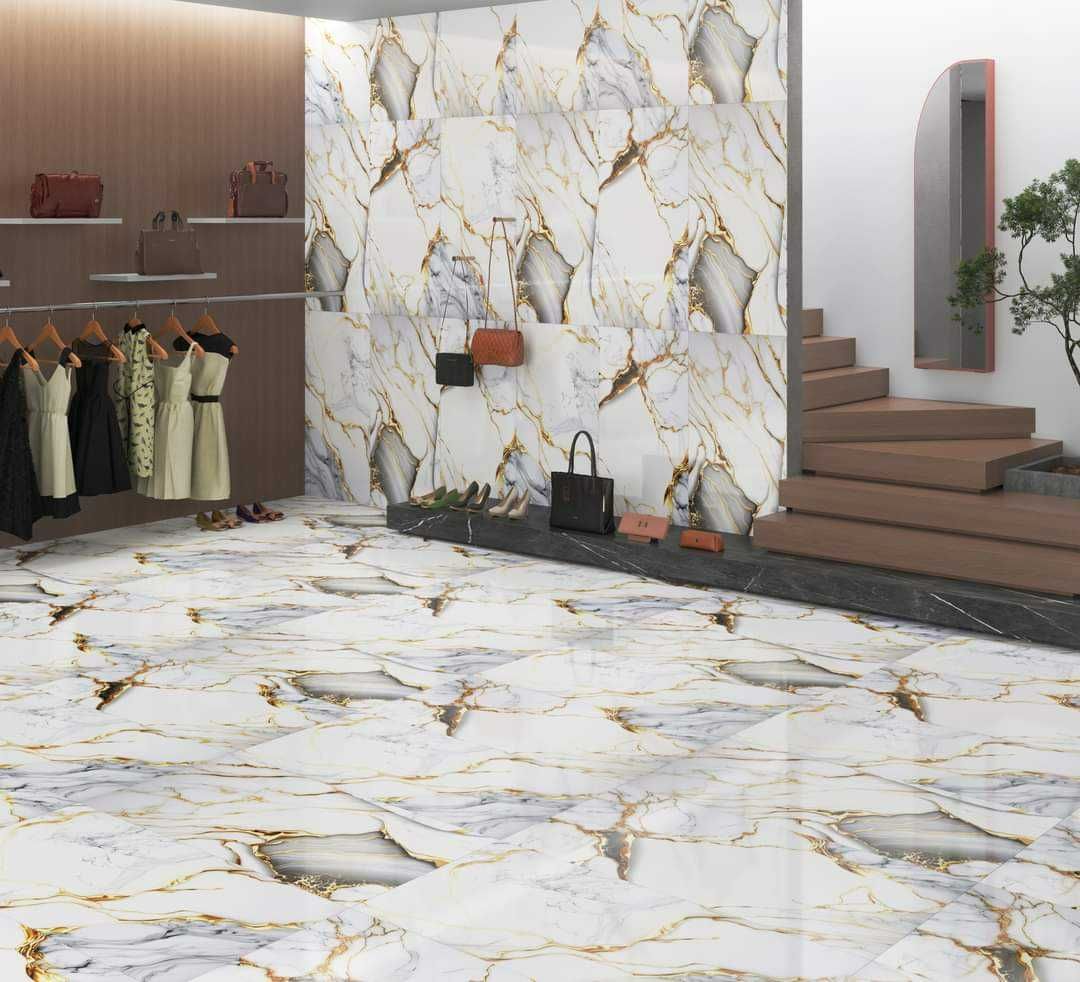 Гранитогрес Onyx Wave Gold 60x120 см.