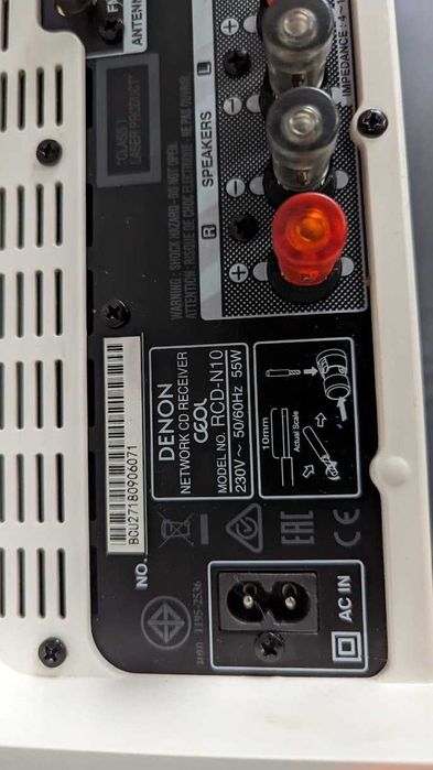 Minisistem Denon Ceol RCD-N10 wifi Heos Alexa alb