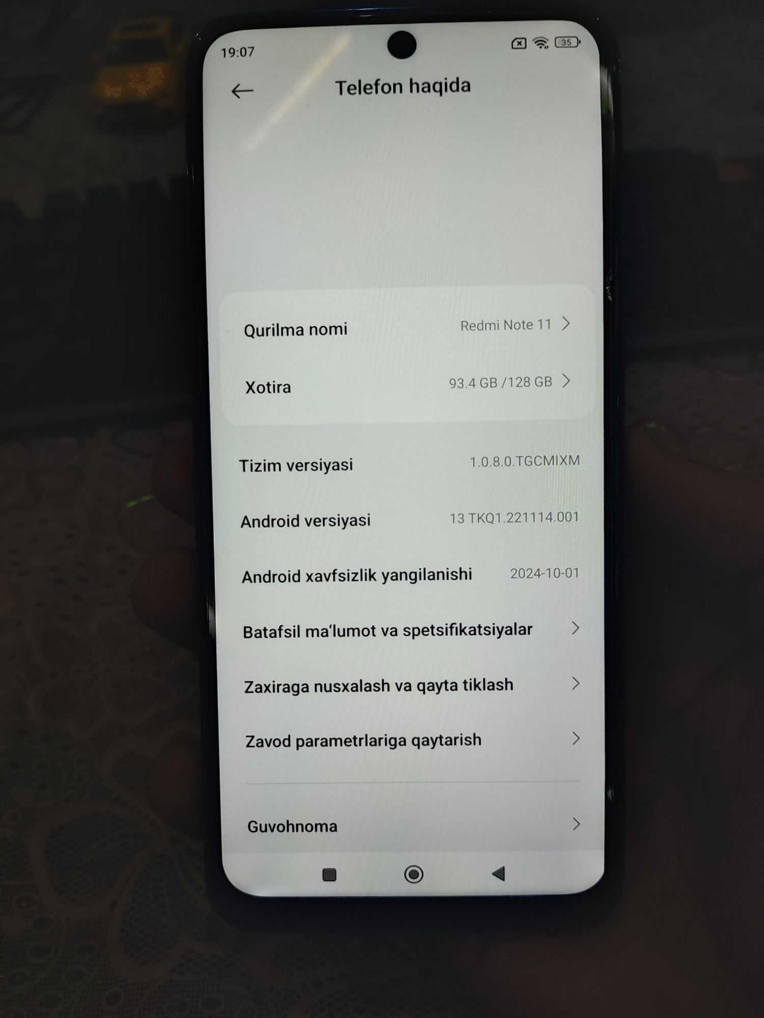 Redmi Note 11 Yangi