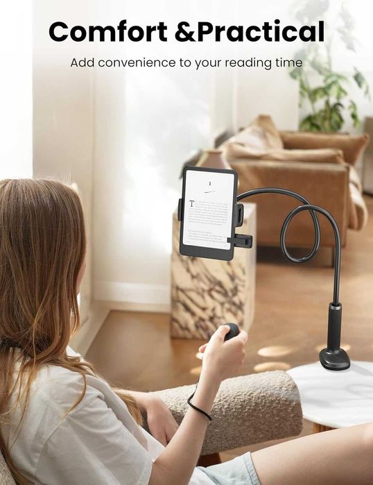 VOLTIFYMAX поставка за таблет с обръщач на страници Kindle, 4.7''-11''